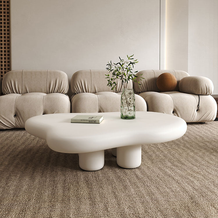 4 Legs Geometric Coffee Table Contemporary Manufactured Wood Cocktail Table