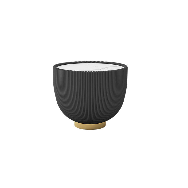 Modern Style Round Coffee Table Stone Top Coffee Cocktail Table