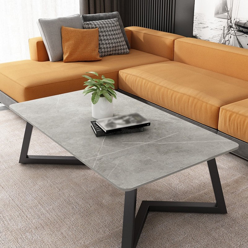 Trestle Bunching Tables Slate Rectangular Geometric Coffee or End Table