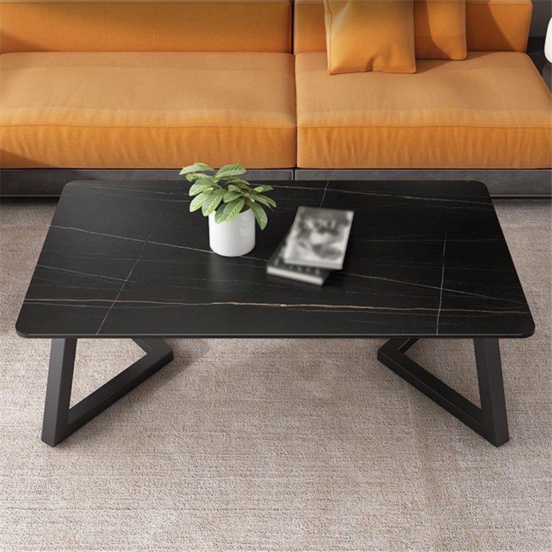 Trestle Bunching Tables Slate Rectangular Geometric Coffee or End Table