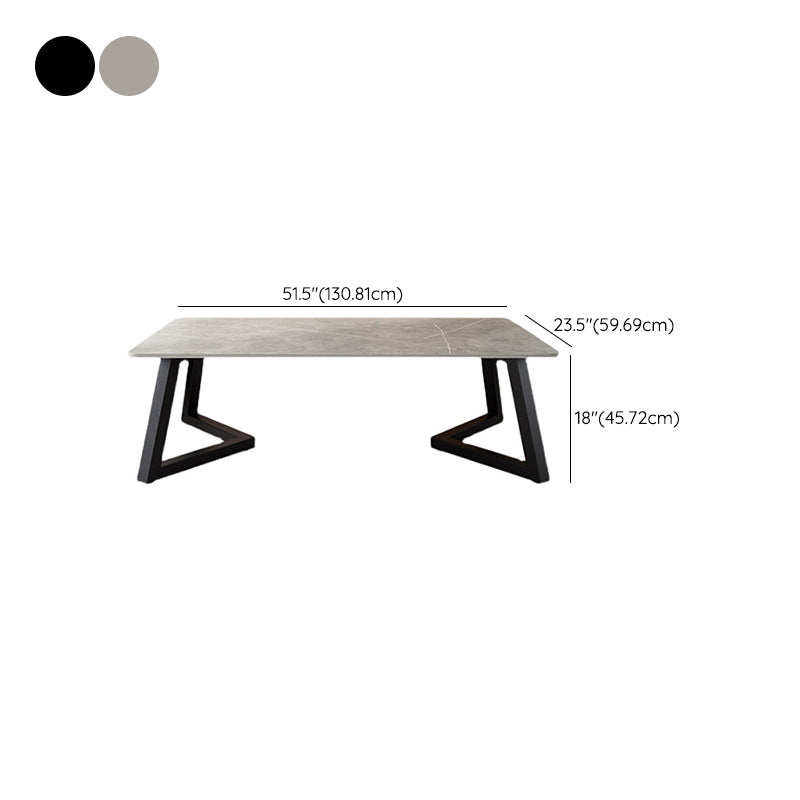 Trestle Bunching Tables Slate Rectangular Geometric Coffee or End Table