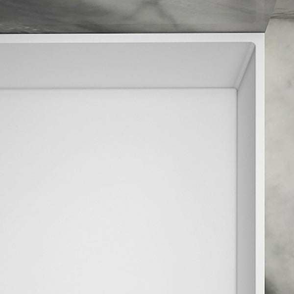Flat Bottom Rectangular Bathtub Antique Finish Modern Bath Tub