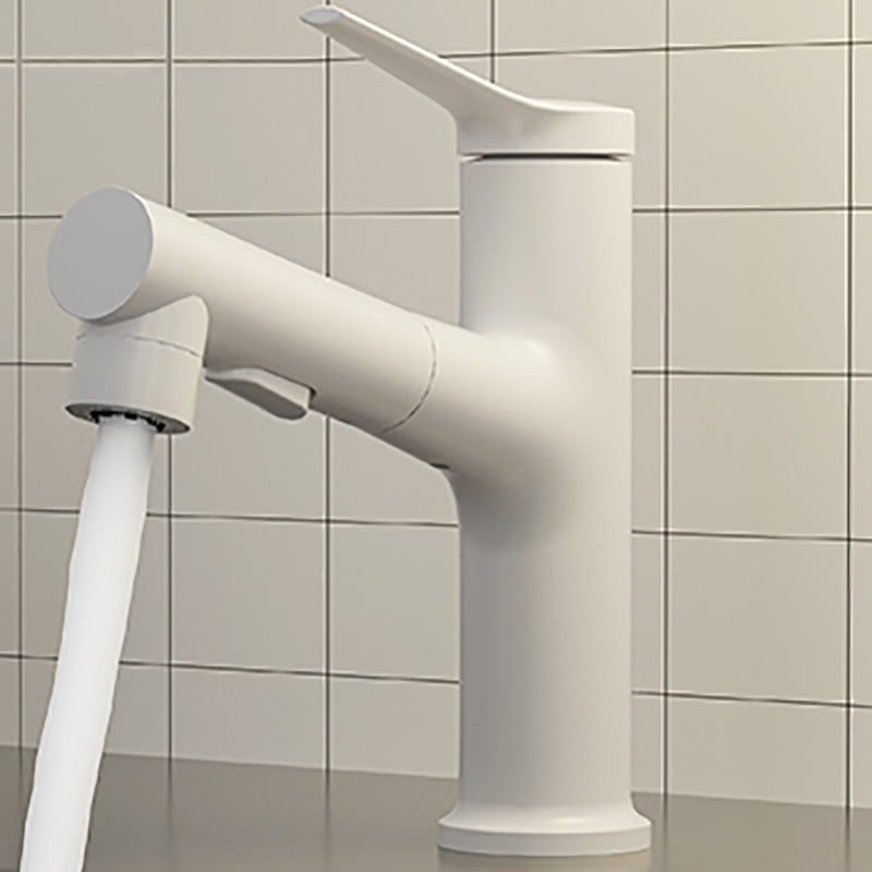 Contemporary Vessel Sink Faucet Single Handle with Pull down Sprayer
