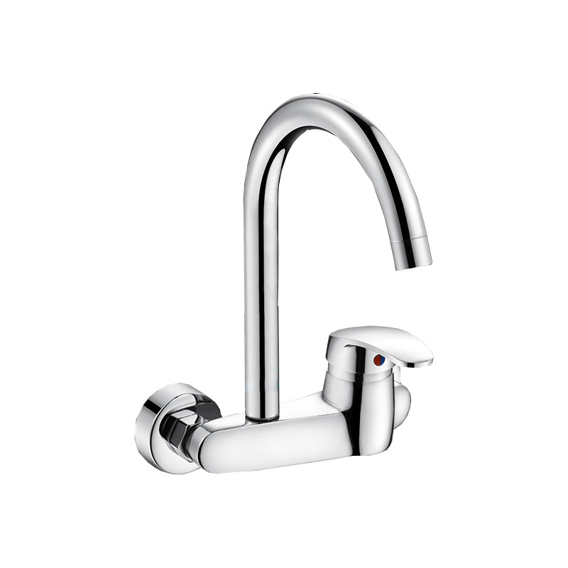 Contemporary Kitchen Bar Faucet Swivel Spout Wall Mounted Kitchen Faucet