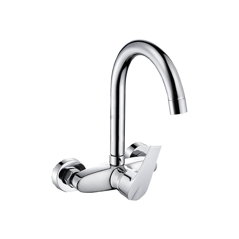 Contemporary Kitchen Bar Faucet Swivel Spout Wall Mounted Kitchen Faucet