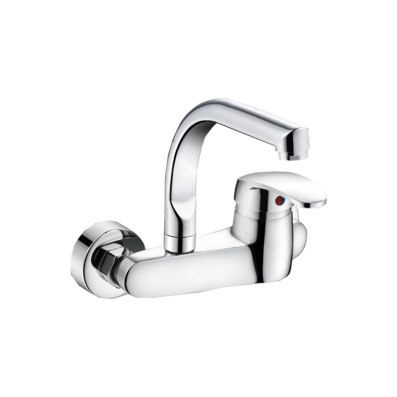 Contemporary Kitchen Bar Faucet Swivel Spout Wall Mounted Kitchen Faucet