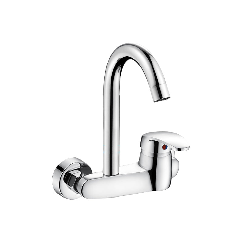 Contemporary Kitchen Bar Faucet Swivel Spout Wall Mounted Kitchen Faucet