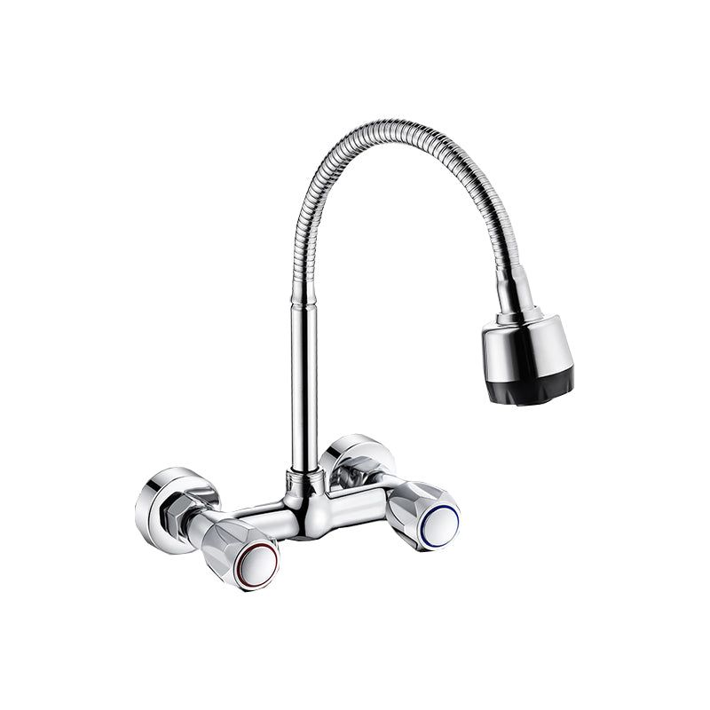 Contemporary Kitchen Bar Faucet Swivel Spout Wall Mounted Kitchen Faucet