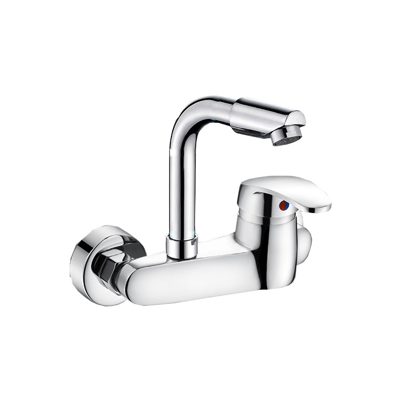 Contemporary Kitchen Bar Faucet Swivel Spout Wall Mounted Kitchen Faucet