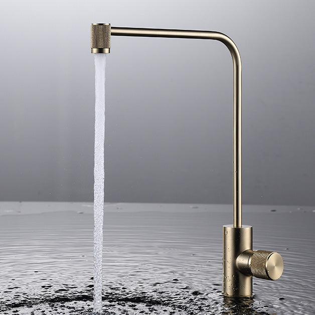 Contemporary Kitchen Bar Faucet Lead Free Swivel Spout High Arch Faucet