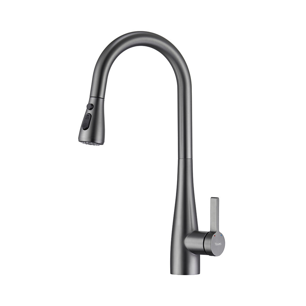 Modern Touchless Sensor Kitchen Sink Faucet Swivel Spout with Pull Out Sprayer