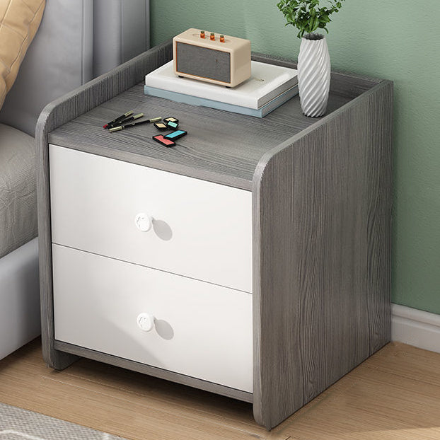 Contemporary Night Table Storage Accent Table Nightstand with 2/3 Drawers for Bedroom