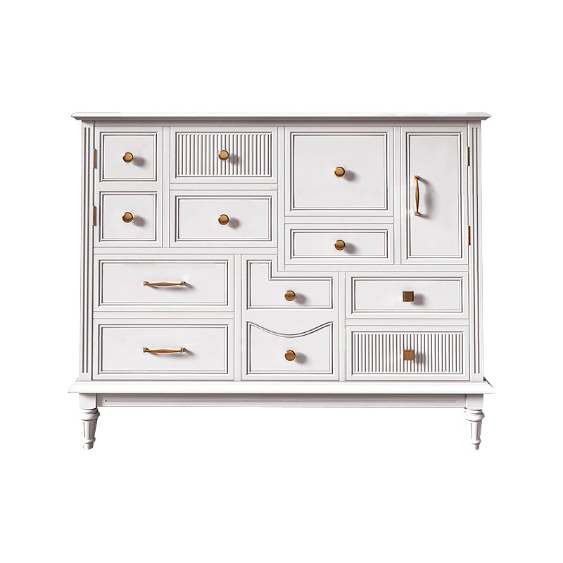 Traditional Storage Chest Solid Wood Dresser with Drawers , 14.04 Inch Width