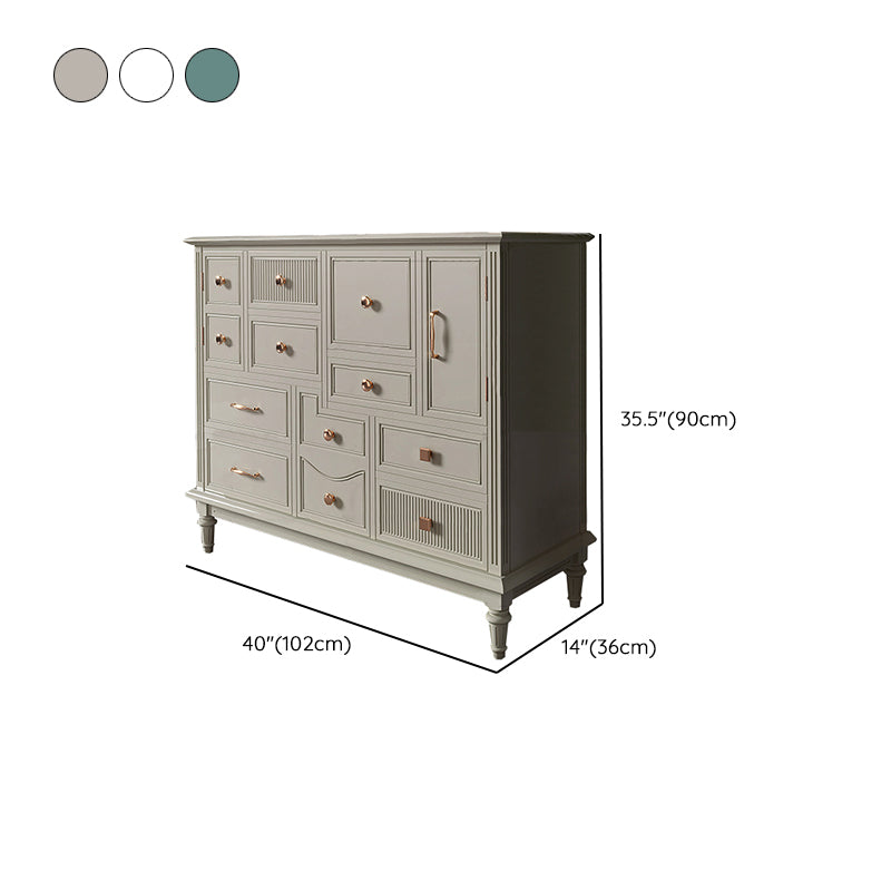 Traditional Storage Chest Solid Wood Dresser with Drawers , 14.04 Inch Width