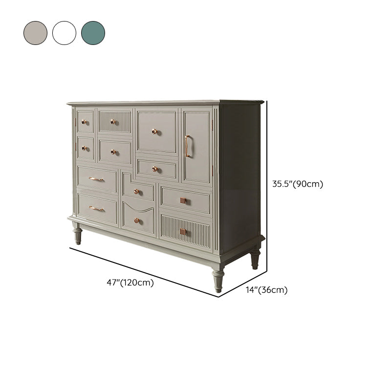 Traditional Storage Chest Solid Wood Dresser with Drawers , 14.04 Inch Width