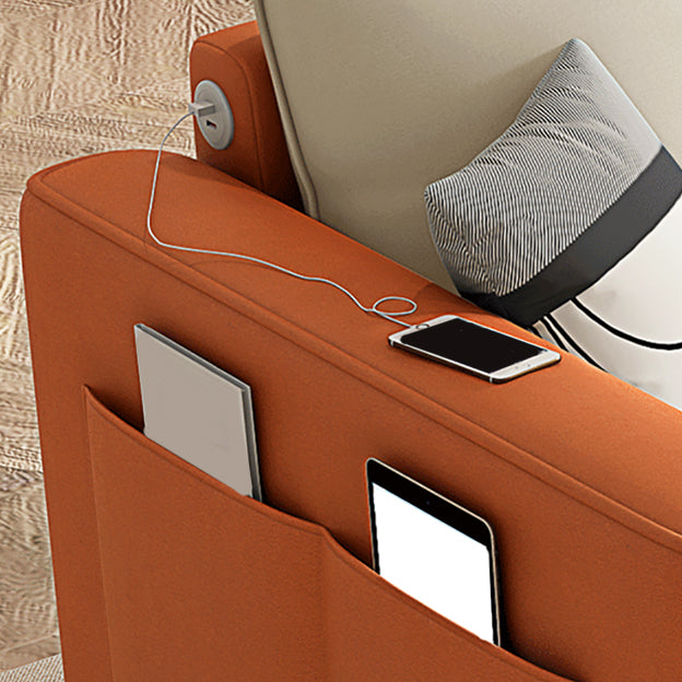 39" Wide Scandinavian Sofa Futon White Pillow Included Sleeper Sofa