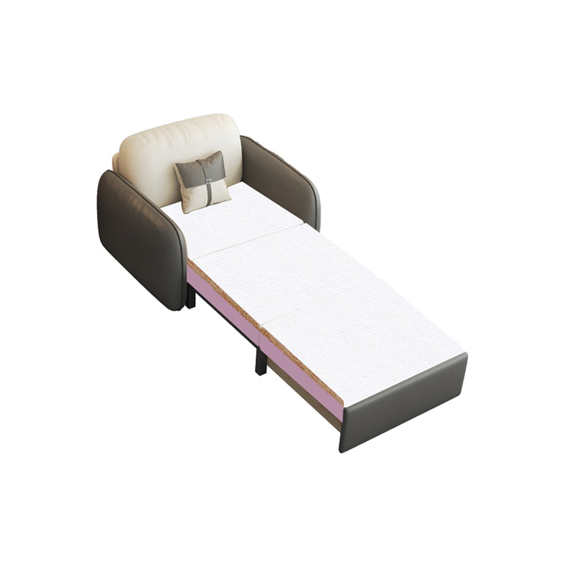 32" Wide Contemporary Sleeper Sofa Futon Faux Leather Sleeper Sofa