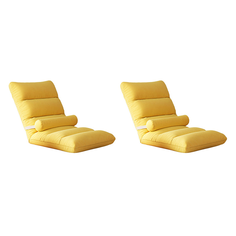 Contemporary Solid Color Convertible Chair Sloped Armless Chair