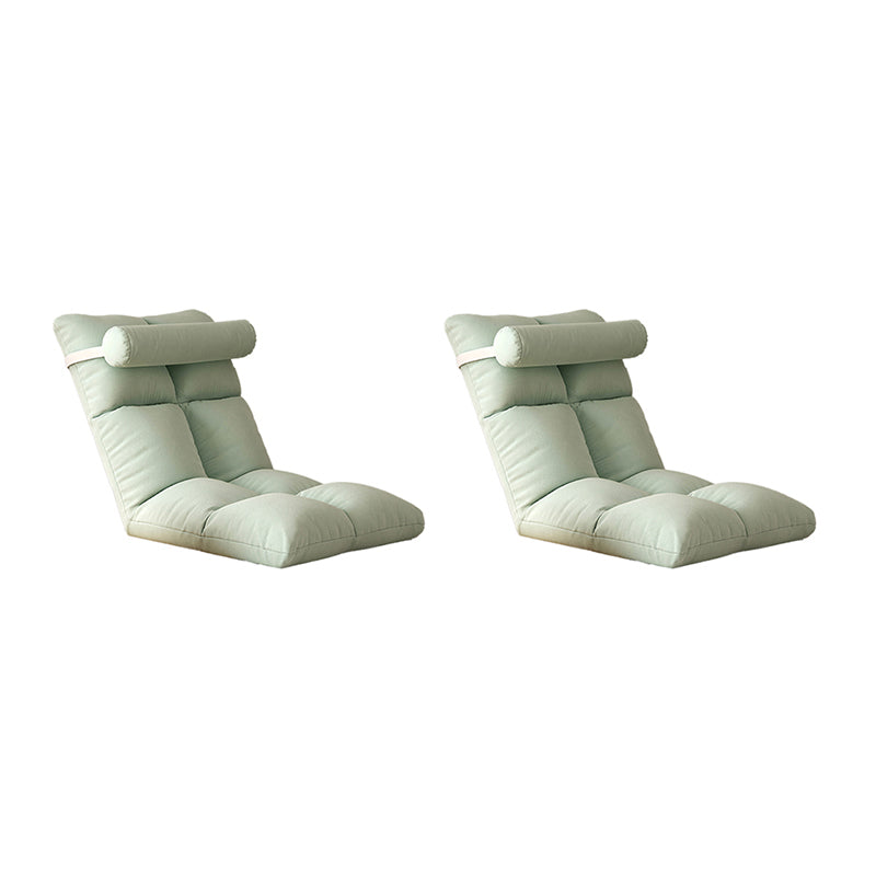Contemporary Solid Color Convertible Chair Sloped Armless Chair