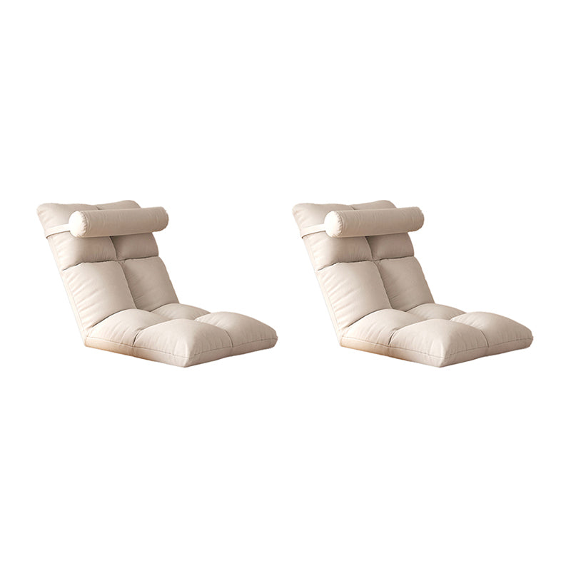 Contemporary Solid Color Convertible Chair Sloped Armless Chair
