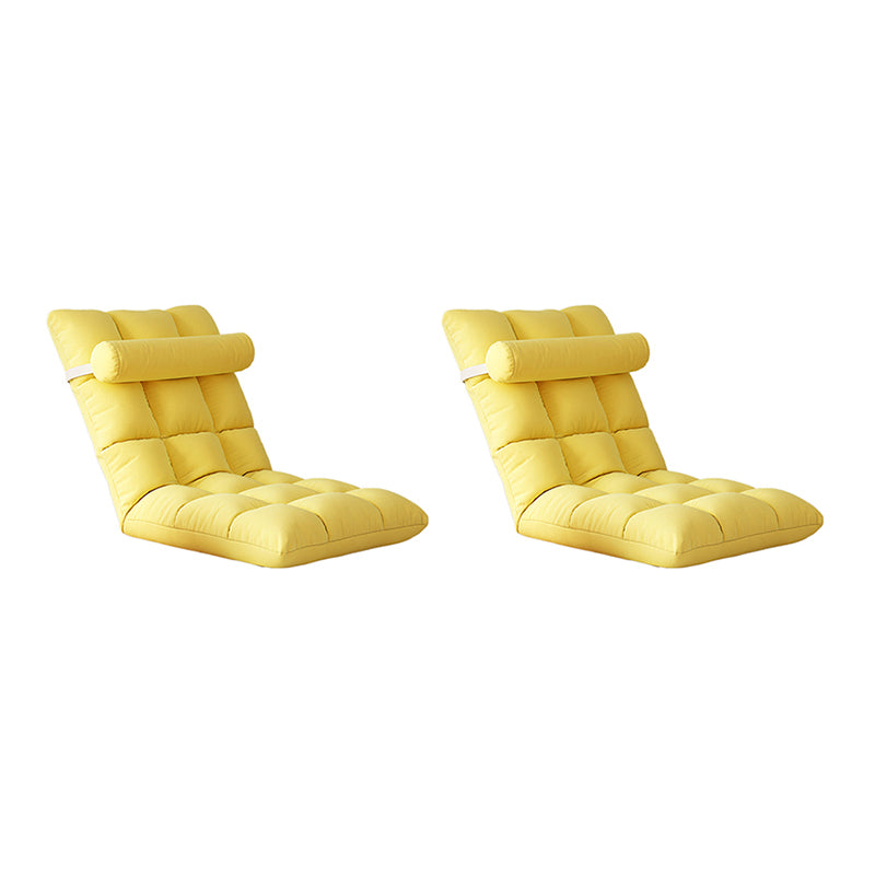 Contemporary Solid Color Convertible Chair Sloped Armless Chair