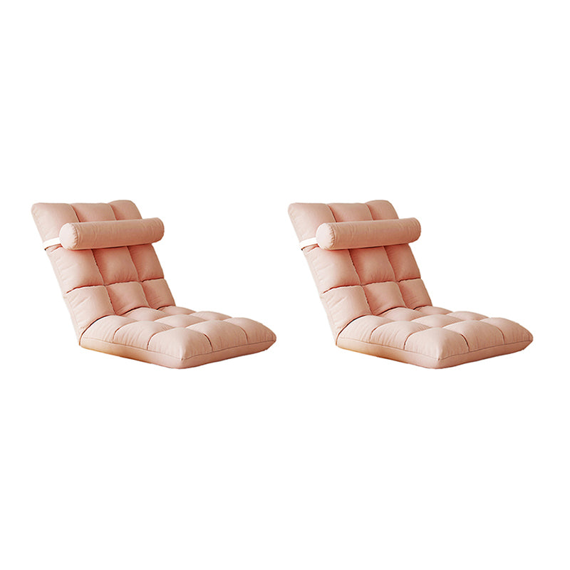 Contemporary Solid Color Convertible Chair Sloped Armless Chair