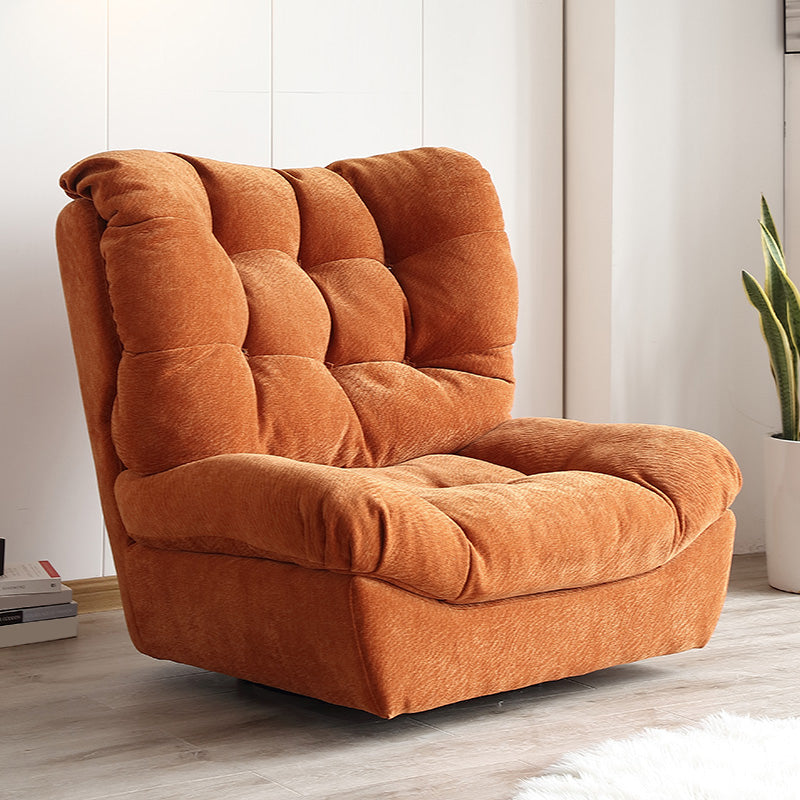 Contemporary Tufted Back Arm Chair Solid Color Armless Chair