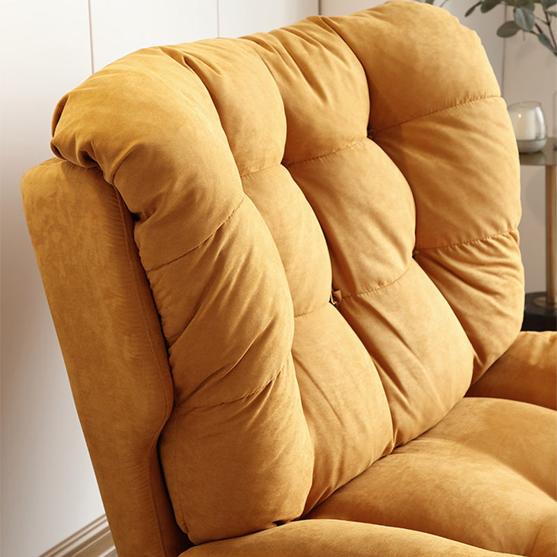 Contemporary Tufted Back Arm Chair Solid Color Armless Chair