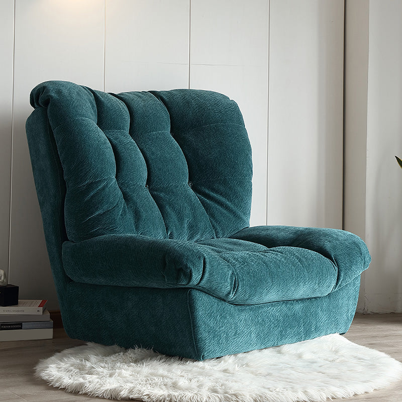 Contemporary Tufted Back Arm Chair Solid Color Armless Chair