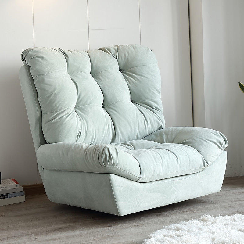 Contemporary Tufted Back Arm Chair Solid Color Armless Chair