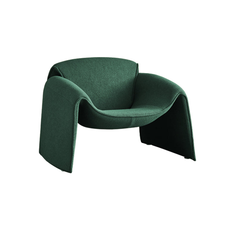 Contemporary 31.49" Wide Solid Color Fixed Back Back Sponge Arm Chair