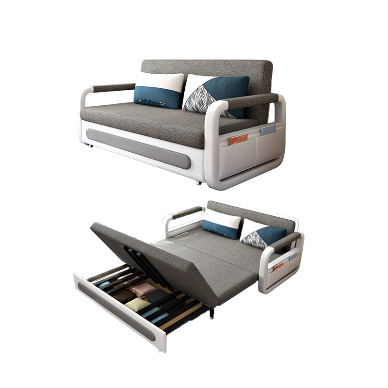 35" Wide Contemporary Sleeper Sofa Futon Storage Sleeper Sofa