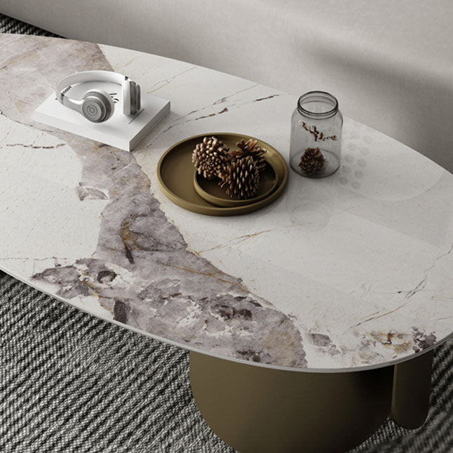 Abstract Coffee Table Slate Top Geometric Coffee Coffee or End Table