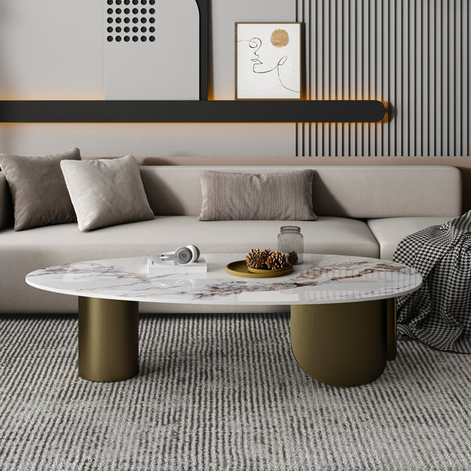 Abstract Coffee Table Slate Top Geometric Coffee Coffee or End Table