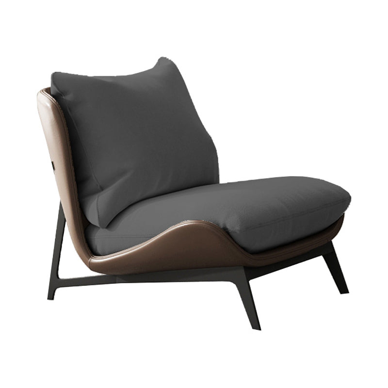 Contemporary Style 26.77" Wide Pillow Back Armless Lounge Chair