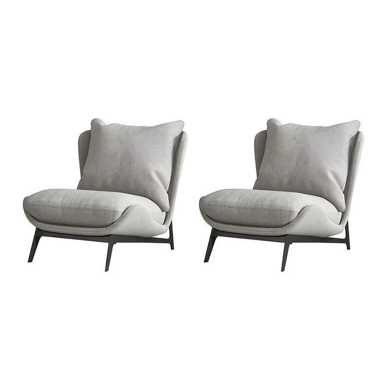 Contemporary Style 26.77" Wide Pillow Back Armless Lounge Chair