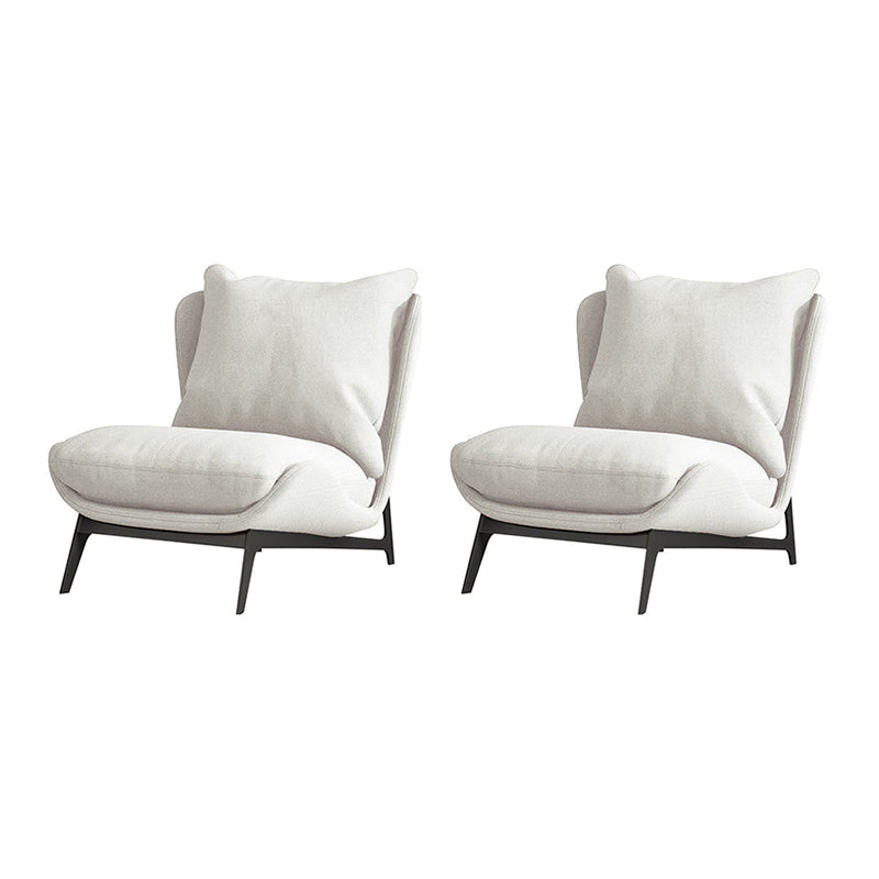 Contemporary Style 26.77" Wide Pillow Back Armless Lounge Chair