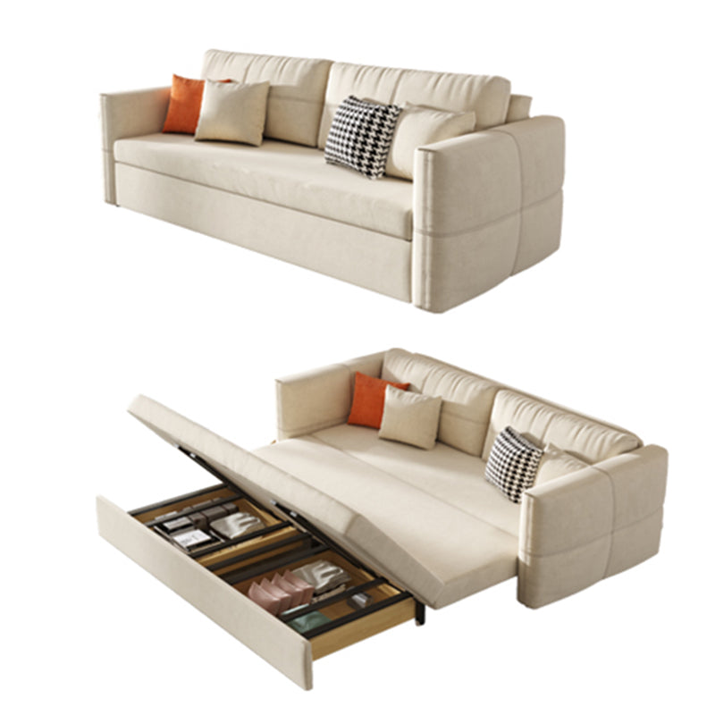 31" Wide Scandinavian Sleeper Sofa Futon Fabric Sleeper Sofa