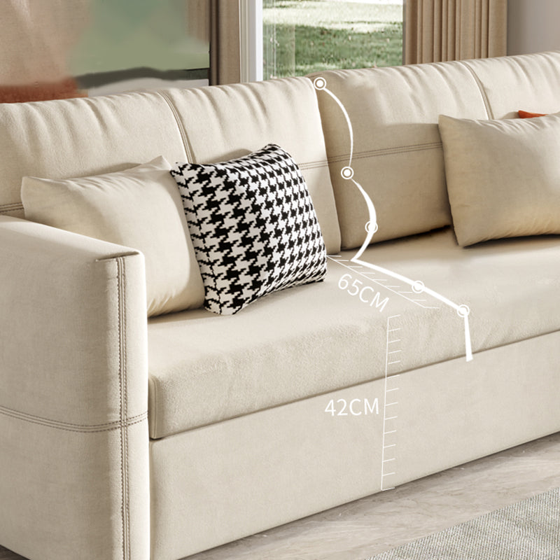 31" Wide Scandinavian Sleeper Sofa Futon Fabric Sleeper Sofa