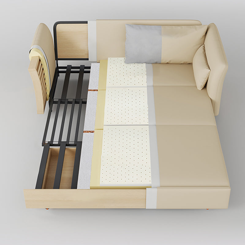 31" Wide Scandinavian Sleeper Sofa Futon Foldable Sleeper Sofa