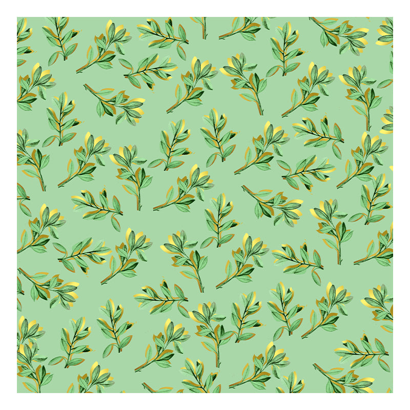 Plant Decoration Resistant Mural Wallpaper Sleeping Room Wall Mural