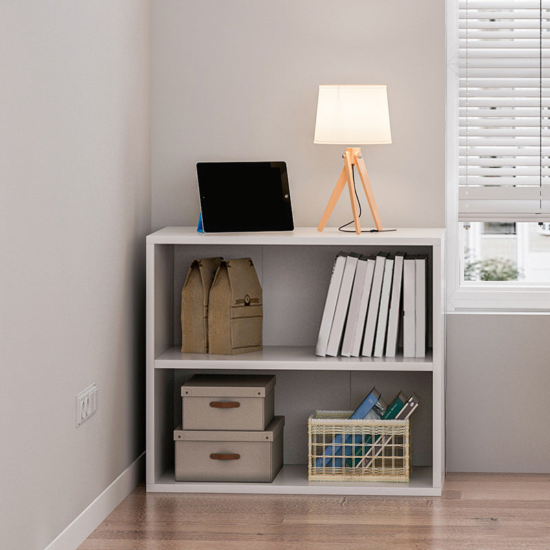Engineered Wood Bookcase Standard Contemporary Closed Back Bookshelf