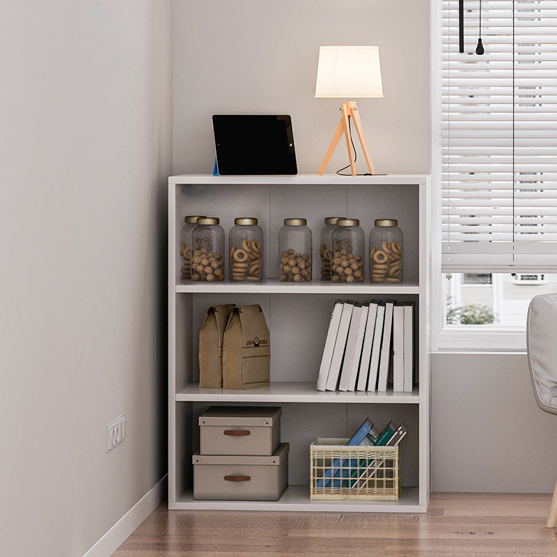 Engineered Wood Bookcase Standard Contemporary Closed Back Bookshelf