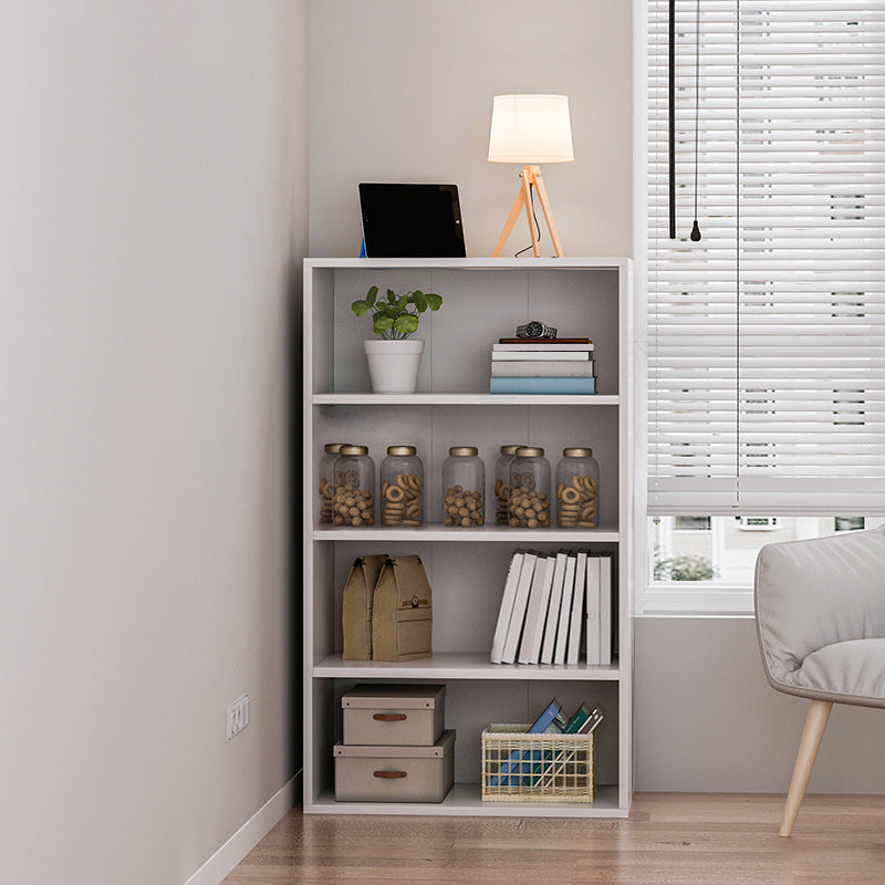 Engineered Wood Bookcase Standard Contemporary Closed Back Bookshelf