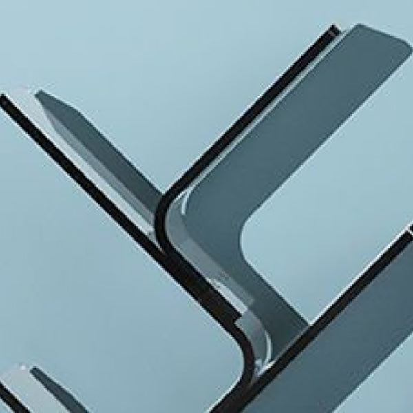 Modern Open Back Standard Bookshelf Acrylic Bookcase with Shelves for Study Room