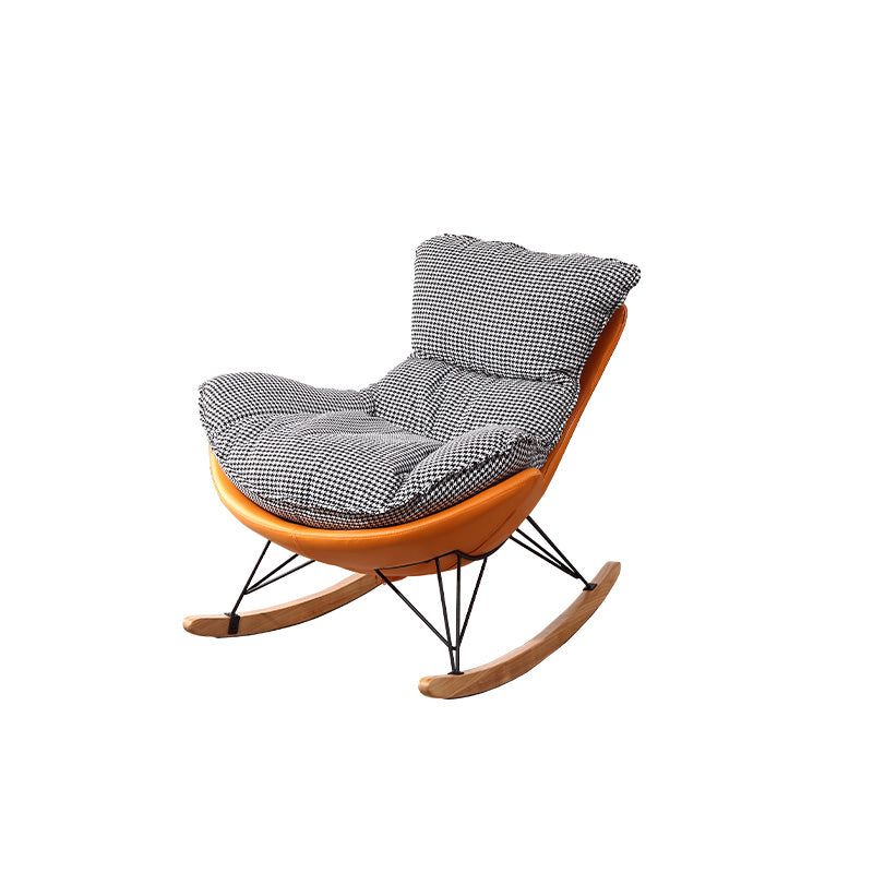 Leisure Chaise Upholstered Lazy Sofa Chair Modern Home Rocking Chair