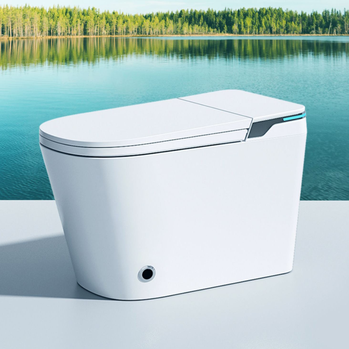 Modern Toilet Bowl One Piece Toilet Floor Mounted Porcelain Toilet