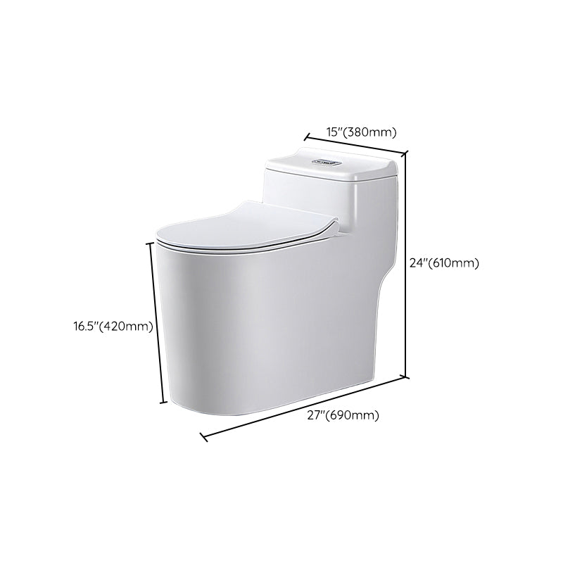 Modern Toilet Bowl One Piece Toilet Floor Mounted Siphon Jet Toilet