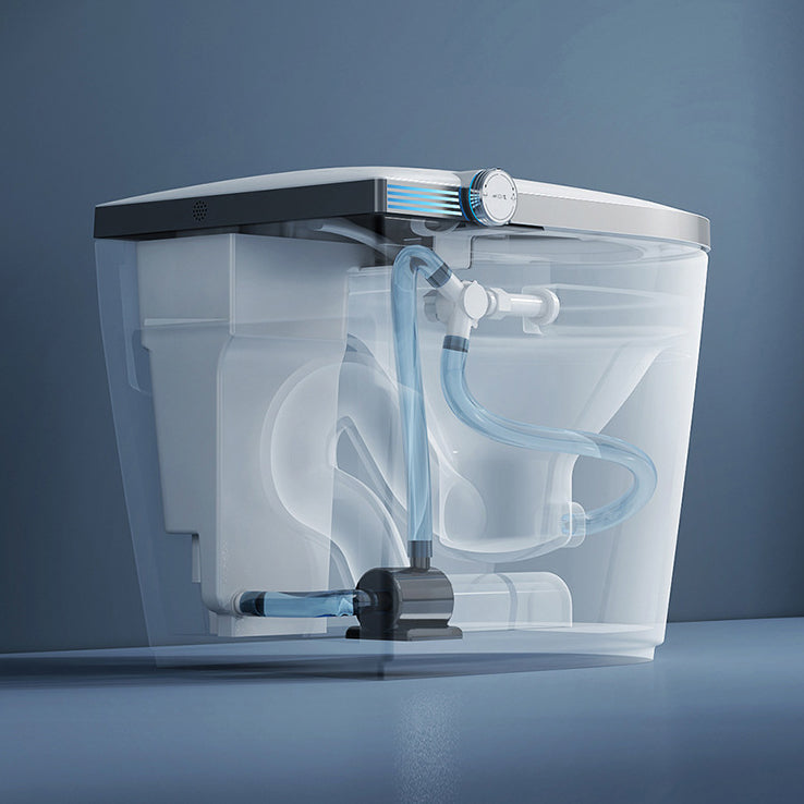 Modern Toilet Bowl One Piece Toilet Floor Mounted ABS Toilet