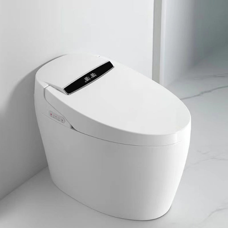 Modern Floor Mounted Flush Toilet White Siphon Jet Toilet Bowl with Seat for Washroom